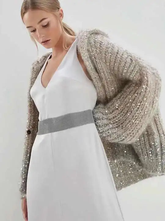 Sofia&Aurora™ - Elegante Luxe Cardigan met pailletten