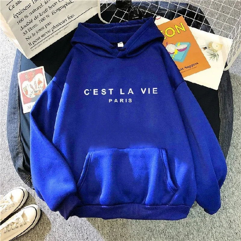 Camilla™- Hoodie  "C'est La Vie Paris"   in verschillende kleuren