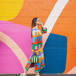Sofia&Aurora™ - Trendy Kleurrijke Lange Jurk