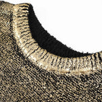 Camilla™ -  Vintage Oversized Boetiek Chic Goud of Zilveren Pullover