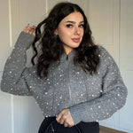 Sofia&Aurora™- Zacht Elegant Vest met Pareldetails