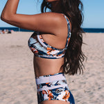 Floral High Waisted Two-piece Bikini - Stralend de zomer in!