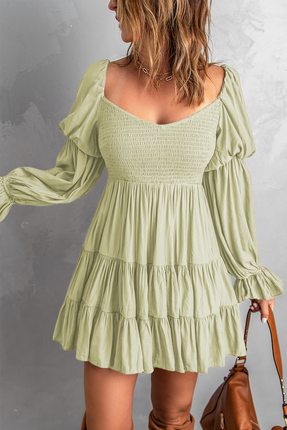 Sofia&Aurora™ - Smocked Off-Shoulder korte jurk