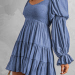 Sofia&Aurora™ - Smocked Off-Shoulder korte jurk