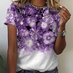 Camilla™ - T-shirt met Bloemen Print