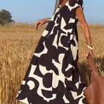 Camilla™ - V-hals jurk met print [Laatste dag korting!!].