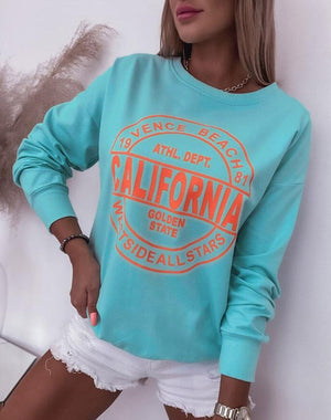 Camilla™ - Casual Sweater met Grafische California Print - Trifoglio