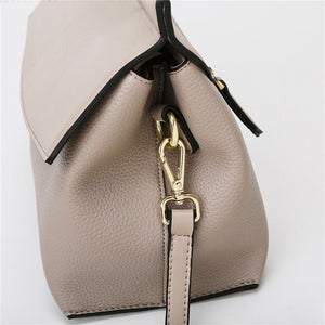 Camilla®- Luxury hand/schoudertas in beige en zwart - Trifoglio