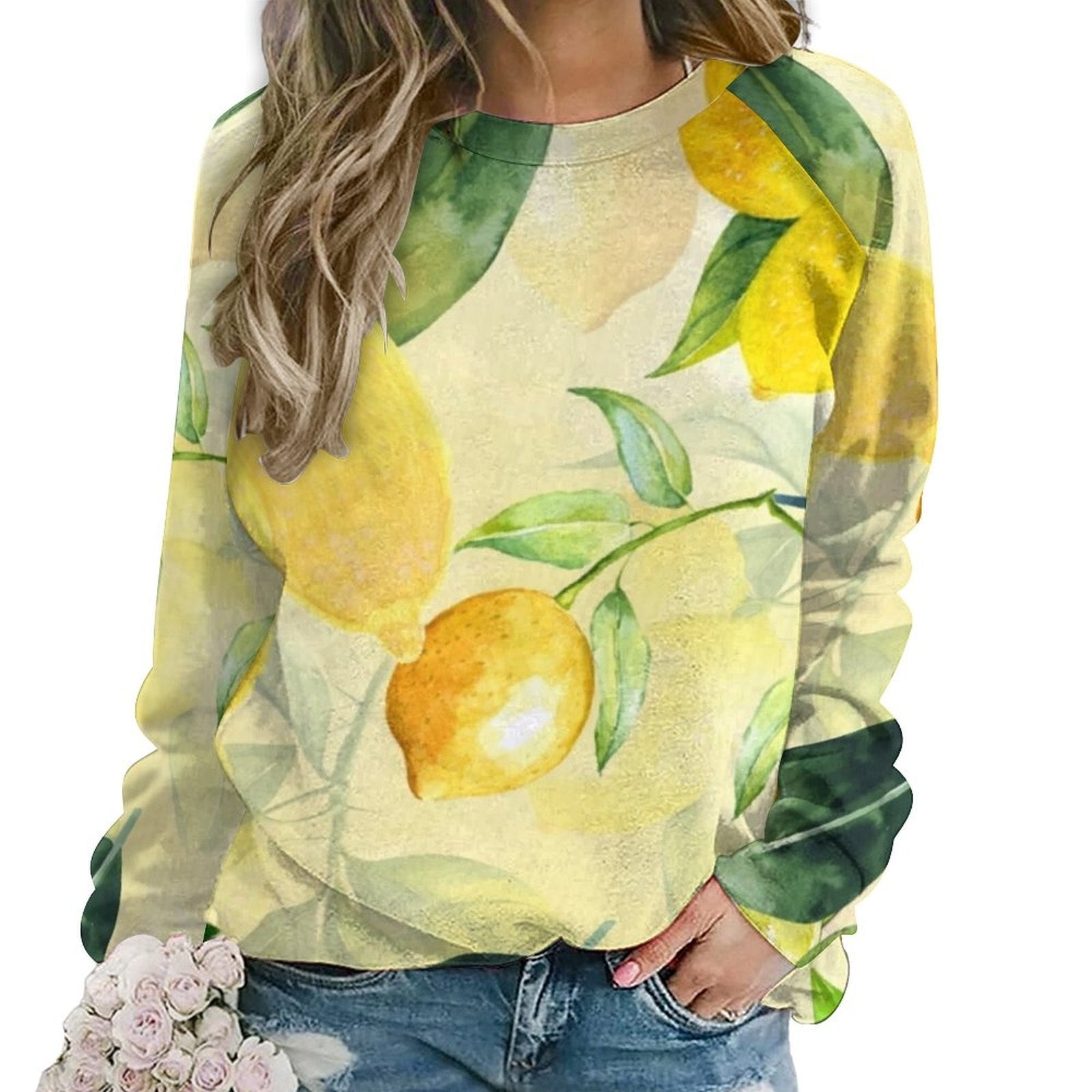 Camilla™ - Sweater met Lemon Print - Trifoglio