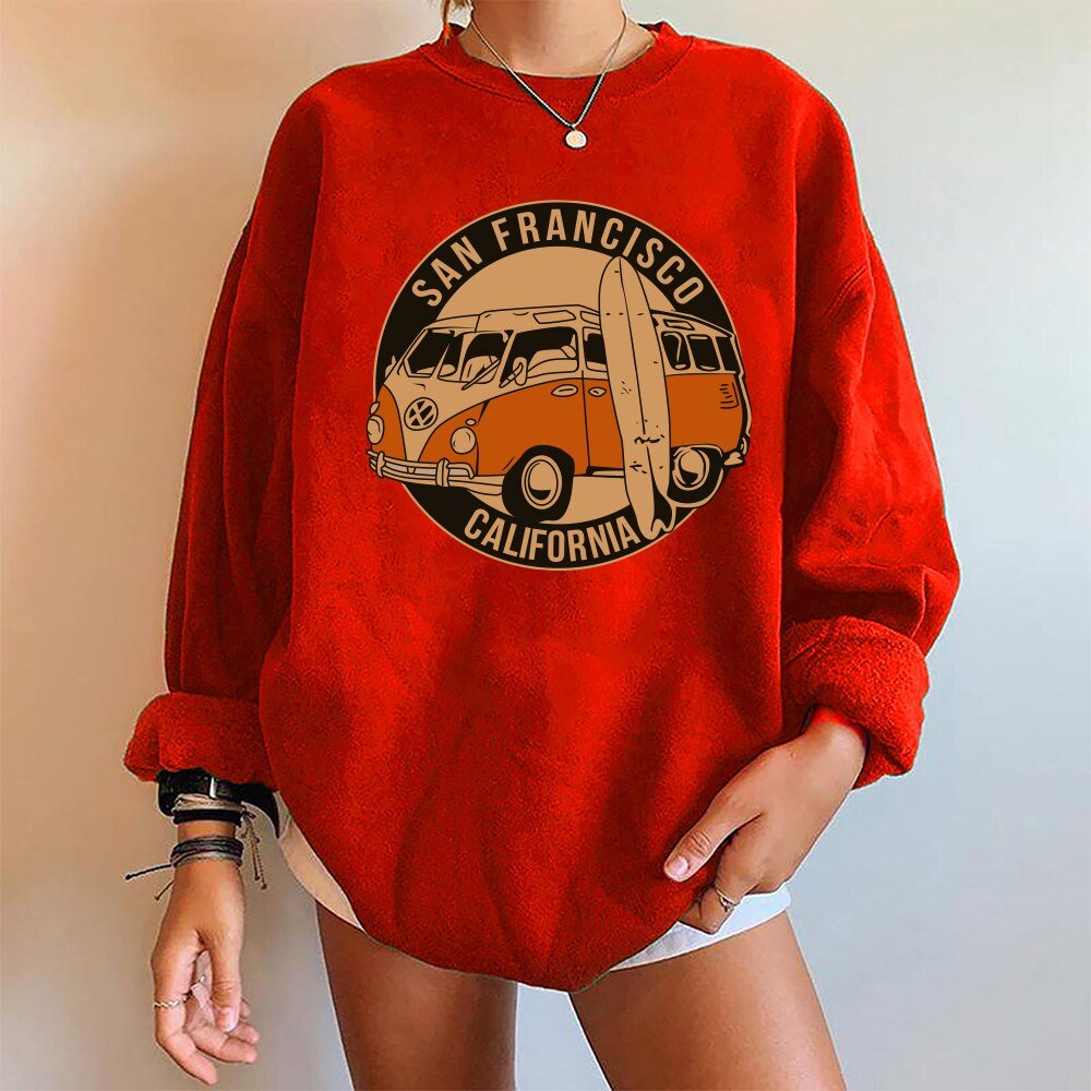 Camilla™ - Sweater met Surf Print - Trifoglio