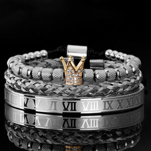 Crown™ - Handgemaakte Luxe Armbanden Set - Trifoglio