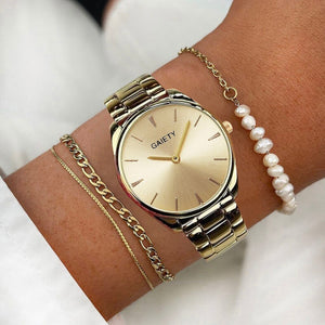 Gaiety - Luxe Quartz Horloge Rond Model in verschillende uitvoeringen - Trifoglio