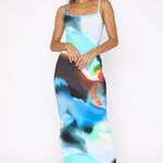 Ginerva®- Lange stretch jurk in prachtige kleuren - Trifoglio