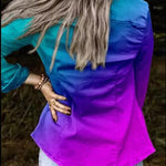Ginevra™ - Blouse/Jack in bijzondere kleurstelling Tie Dye - Trifoglio