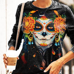 Ginevra™ - Shirt met Skull Print - Trifoglio