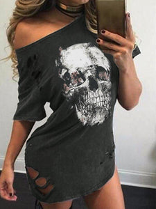 Sofia&Aurora™ - Stoer Shirt met Skull Print