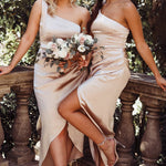 Sofia&Aurora® - Champagne kleurige jurk - Trifoglio