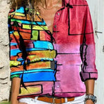 Sofia&Aurora™ - Vrolijk gekleurde blouse - Trifoglio