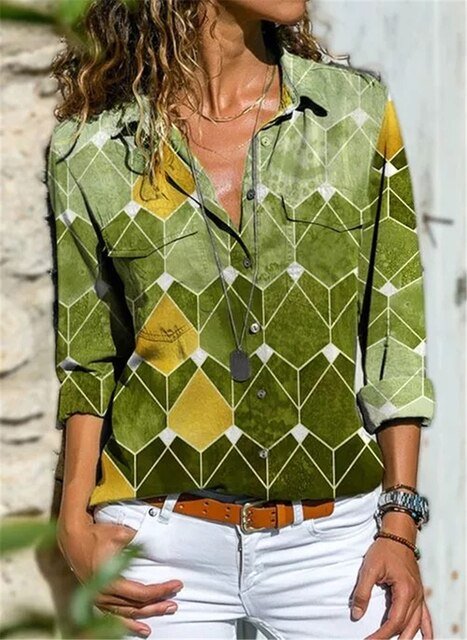 Sofia&Aurora™ - Vrolijk gekleurde blouse - Trifoglio