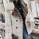 Sofia&Aurora™ - Warme Teddy Coat met Luipaard Print Binnenzijde - Trifoglio