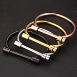Trifoglio® - Moderne armband met schroefsluiting in verschillende kleuren - Trifoglio